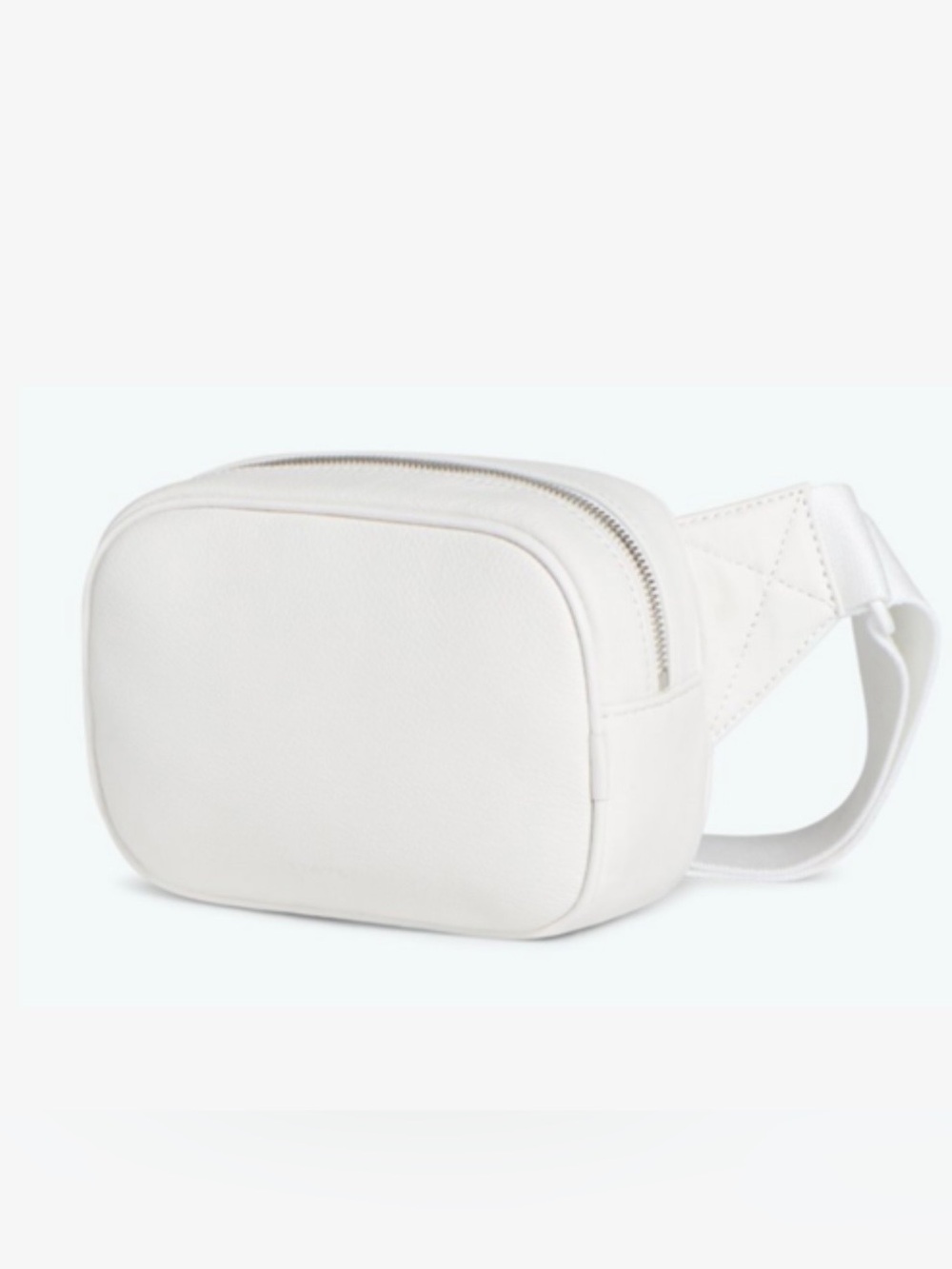 STATE White Zip-Top Bennett Fanny Pack/ Belt Bag